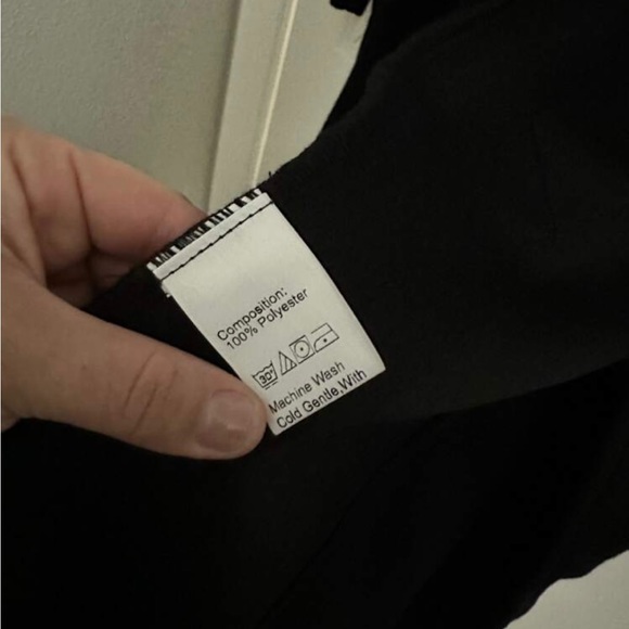 Shein Plus Lapel Collar Double Breasted Self Tie Overcoat - Picture 3 of 3